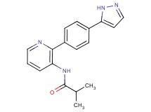 2-methyl-N-{2-[4-(1H-pyrazol-5-yl)phenyl]pyridin-3-yl}propanamide