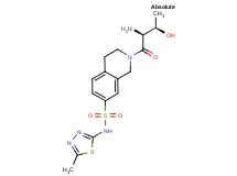 N-(5-methyl-1,3,4-thiadiazol-2-yl)-2-L-threonyl-1,2,3,4-tetrahydroisoquinoline-7-sulfonamide