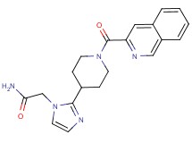2-{2-[1-(3-isoquinolinylcarbonyl)-4-piperidinyl]-1H-imidazol-1-yl}acetamide
