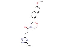 2-(6-methoxy-2-naphthyl)-4-[3-(5-methyl-1H-1,2,4-triazol-3-yl)propanoyl]morpholine