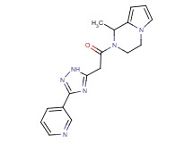 1-methyl-2-[(3-pyridin-3-yl-1H-1,2,4-triazol-5-yl)acetyl]-1,2,3,4-tetrahydropyrrolo[1,2-a]pyrazine