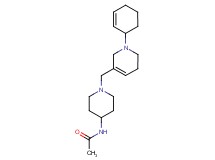 N-{1-[(1-cyclohex-2-en-1-yl-1,2,5,6-tetrahydropyridin-3-yl)methyl]piperidin-4-yl}acetamide