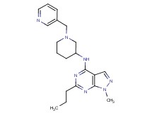 1-methyl-6-propyl-N-[1-(3-pyridinylmethyl)-3-piperidinyl]-1H-pyrazolo[3,4-d]pyrimidin-4-amine