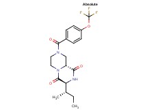(3S,9aR)-3-[(1S)-1-methylpropyl]-8-[4-(trifluoromethoxy)benzoyl]tetrahydro-2H-pyrazino[1,2-a]pyrazine-1,4(3H,6H)-dione