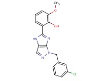 2-[1-(3-chlorobenzyl)-1,4-dihydroimidazo[4,5-c]pyrazol-5-yl]-6-methoxyphenol