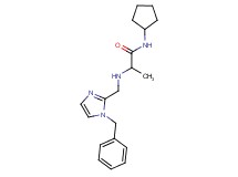 2-{[(1-benzyl-1H-imidazol-2-yl)methyl]amino}-N-cyclopentylpropanamide