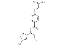 4-[(2-methylprop-2-en-1-yl)oxy]-N-[1-(1-methyl-1H-pyrazol-4-yl)propyl]benzamide