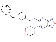 N-[(1-benzyl-3-pyrrolidinyl)methyl]-6-(4-morpholinyl)[1,2,5]oxadiazolo[3,4-b]pyrazin-5-amine