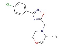 2-[{[3-(4-chlorophenyl)-1,2,4-oxadiazol-5-yl]methyl}(isopropyl)amino]ethanol