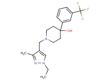 1-[(1-ethyl-3-methyl-1H-pyrazol-4-yl)methyl]-4-[3-(trifluoromethyl)phenyl]-4-piperidinol