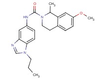 7-methoxy-1-methyl-N-(1-propyl-1H-benzimidazol-5-yl)-3,4-dihydroisoquinoline-2(1H)-carboxamide