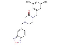 4-(2,1,3-benzoxadiazol-5-ylmethyl)-1-(3,5-dimethylbenzyl)-2-piperazinone