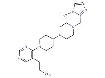 4-(4-{4-[(1-methyl-1H-imidazol-2-yl)methyl]piperazin-1-yl}piperidin-1-yl)-5-propylpyrimidine