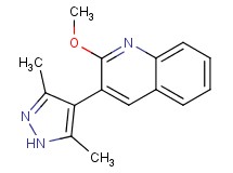 3-(3,5-dimethyl-1H-pyrazol-4-yl)-2-methoxyquinoline