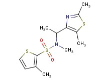 N-[1-(2,5-dimethyl-1,3-thiazol-4-yl)ethyl]-N,3-dimethyl-2-thiophenesulfonamide