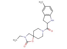 3-ethyl-8-[(5-methyl-2,3-dihydro-1H-indol-2-yl)carbonyl]-1-oxa-3,8-diazaspiro[4.5]decan-2-one