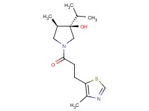 (3R*,4R*)-3-isopropyl-4-methyl-1-[3-(4-methyl-1,3-thiazol-5-yl)propanoyl]-3-pyrrolidinol