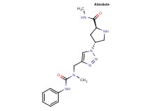 (4R)-4-(4-{[(anilinocarbonyl)(methyl)amino]methyl}-1H-1,2,3-triazol-1-yl)-N-methyl-L-prolinamide hydrochloride