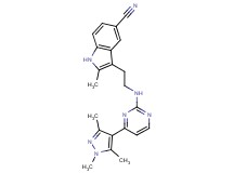 2-methyl-3-(2-{[4-(1,3,5-trimethyl-1H-pyrazol-4-yl)-2-pyrimidinyl]amino}ethyl)-1H-indole-5-carbonitrile