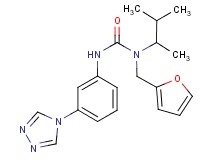 N-(1,2-dimethylpropyl)-N-(2-furylmethyl)-N'-[3-(4H-1,2,4-triazol-4-yl)phenyl]urea