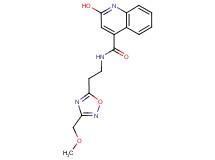 2-hydroxy-N-{2-[3-(methoxymethyl)-1,2,4-oxadiazol-5-yl]ethyl}-4-quinolinecarboxamide