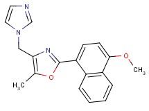 4-(1H-imidazol-1-ylmethyl)-2-(4-methoxy-1-naphthyl)-5-methyl-1,3-oxazole