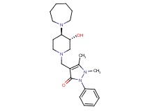 4-{[(3R*,4R*)-4-(1-azepanyl)-3-hydroxy-1-piperidinyl]methyl}-1,5-dimethyl-2-phenyl-1,2-dihydro-3H-pyrazol-3-one