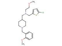 N-[(5-chloro-2-thienyl)methyl]-2-methoxy-N-{[1-(2-methoxybenzyl)-4-piperidinyl]methyl}ethanamine