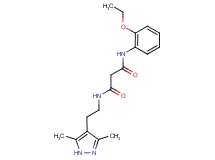 N-[2-(3,5-dimethyl-1H-pyrazol-4-yl)ethyl]-N'-(2-ethoxyphenyl)malonamide