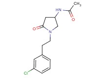 N-{1-[2-(3-chlorophenyl)ethyl]-5-oxo-3-pyrrolidinyl}acetamide