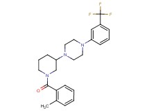 1-[1-(2-methylbenzoyl)-3-piperidinyl]-4-[3-(trifluoromethyl)phenyl]piperazine