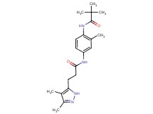 N-(4-{[3-(3,4-dimethyl-1H-pyrazol-5-yl)propanoyl]amino}-2-methylphenyl)-2,2-dimethylpropanamide
