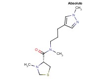 (4R)-N,3-dimethyl-N-[3-(1-methyl-1H-pyrazol-4-yl)propyl]-1,3-thiazolidine-4-carboxamide