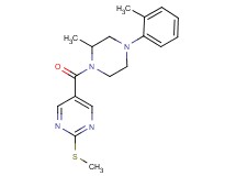 5-{[2-methyl-4-(2-methylphenyl)-1-piperazinyl]carbonyl}-2-(methylthio)pyrimidine