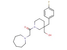[1-(1-azepanylacetyl)-3-(4-fluorobenzyl)-3-piperidinyl]methanol