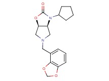 (3aS*,6aR*)-5-(1,3-benzodioxol-4-ylmethyl)-3-cyclopentylhexahydro-2H-pyrrolo[3,4-d][1,3]oxazol-2-one