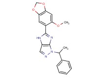 5-(6-methoxy-1,3-benzodioxol-5-yl)-1-(1-phenylethyl)-1,4-dihydroimidazo[4,5-c]pyrazole