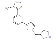 3-[3-(3-methyl-2-thienyl)phenyl]-1-(3-pyrrolidinylmethyl)-1H-pyrazole dihydrochloride