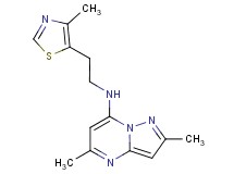 2,5-dimethyl-N-[2-(4-methyl-1,3-thiazol-5-yl)ethyl]pyrazolo[1,5-a]pyrimidin-7-amine
