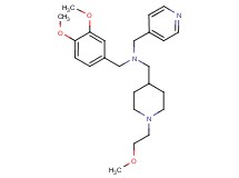 (3,4-dimethoxybenzyl){[1-(2-methoxyethyl)-4-piperidinyl]methyl}(4-pyridinylmethyl)amine