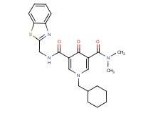 N'-(1,3-benzothiazol-2-ylmethyl)-1-(cyclohexylmethyl)-N,N-dimethyl-4-oxo-1,4-dihydro-3,5-pyridinedicarboxamide