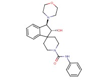 (2R*,3R*)-2-hydroxy-3-(4-morpholinyl)-N-phenyl-2,3-dihydro-1'H-spiro[indene-1,4'-piperidine]-1'-carboxamide