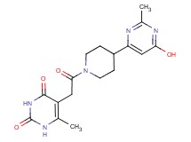 5-{2-[4-(6-hydroxy-2-methyl-4-pyrimidinyl)-1-piperidinyl]-2-oxoethyl}-6-methyl-2,4(1H,3H)-pyrimidinedione