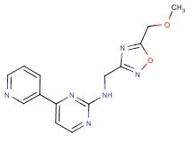 N-{[5-(methoxymethyl)-1,2,4-oxadiazol-3-yl]methyl}-4-(3-pyridinyl)-2-pyrimidinamine