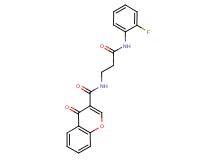 N-{3-[(2-fluorophenyl)amino]-3-oxopropyl}-4-oxo-4H-chromene-3-carboxamide