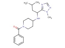 1-benzoyl-N-[3-methyl-1-(1-methyl-1H-1,2,4-triazol-5-yl)butyl]piperidin-4-amine