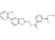 methyl 3-[({[5-(3-methyl-2-pyridinyl)-2,3-dihydro-1-benzofuran-2-yl]methyl}amino)carbonyl]benzoate
