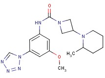 N-[3-methoxy-5-(1H-tetrazol-1-yl)phenyl]-3-(2-methylpiperidin-1-yl)azetidine-1-carboxamide