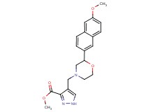 methyl 4-{[2-(6-methoxy-2-naphthyl)morpholin-4-yl]methyl}-1H-pyrazole-3-carboxylate