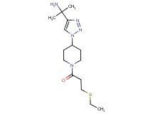 [1-(1-{1-[3-(ethylthio)propanoyl]-4-piperidinyl}-1H-1,2,3-triazol-4-yl)-1-methylethyl]amine trifluoroacetate